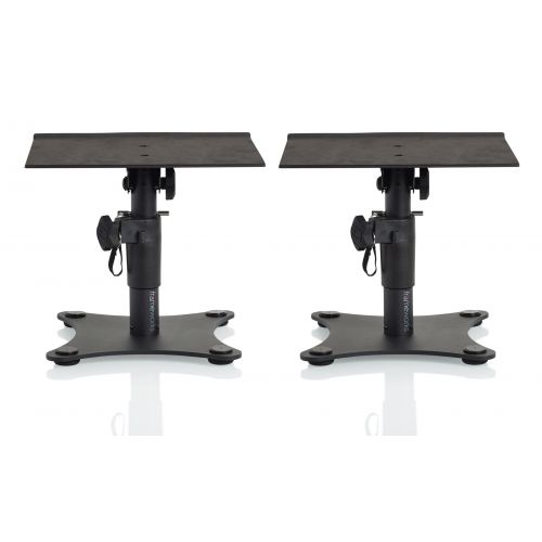 Пара настольных стоек для студийных мониторов Gator Frameworks GFWSPKSTMNDSK Desktop Studio Monitor Stand